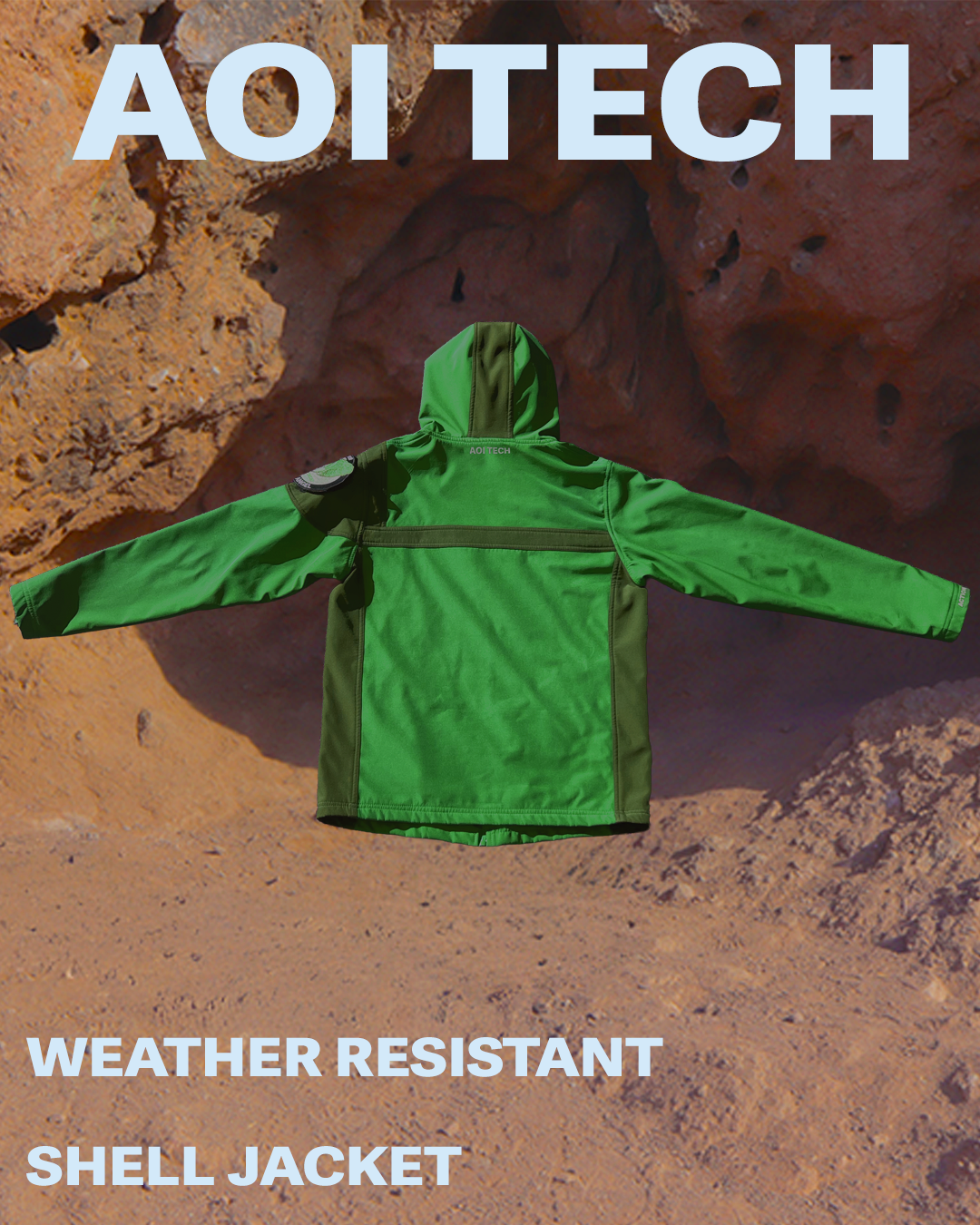 AOI TECH Weather Resistant Shell Jacket (Green)