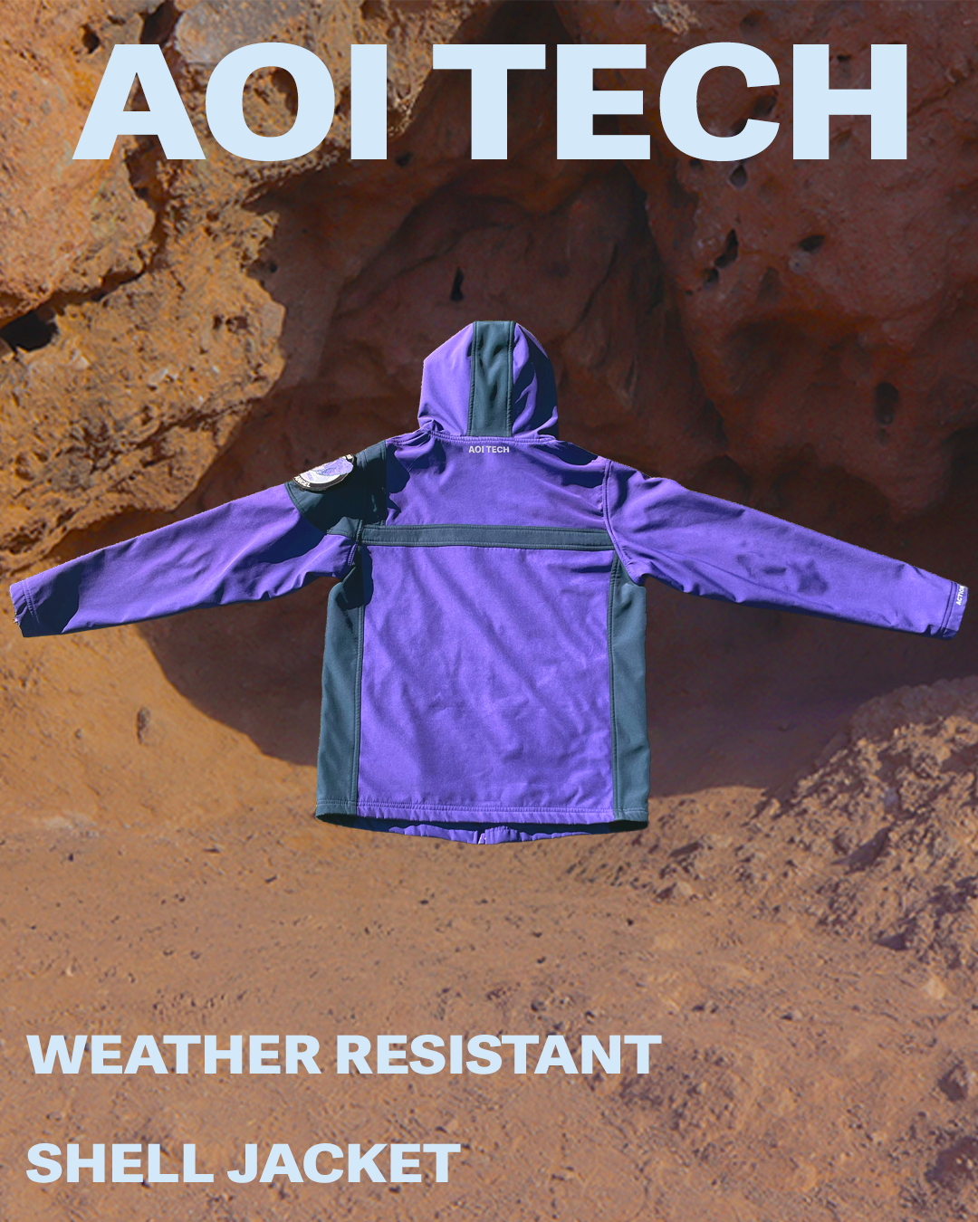 AOI TECH Weather Resistant Shell Jacket (Purple)